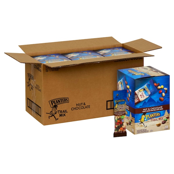 Planters Planters Chocolate Trail Mix Snack 1.7 oz. Tube, PK108 10029000074467 - main